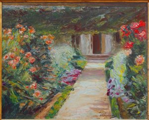 北東への家庭菜園-花 作： Max Liebermann